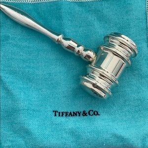 Tiffany & Co.. .Solid sterling silver gavel
